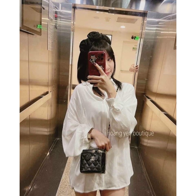 Áo sơ mi nữ form rộng tay phồng kiểu dáng công sở đi làm hay đi chơi đều đẹp Hottgirl Secret ASM0001 | BigBuy360 - bigbuy360.vn