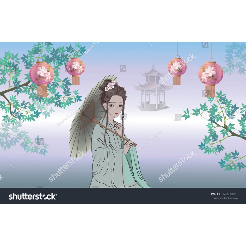 Tranh lụa 3d Hồng Kông Hoạt Hình Kích Thước 1,5m x 2m HKHH02