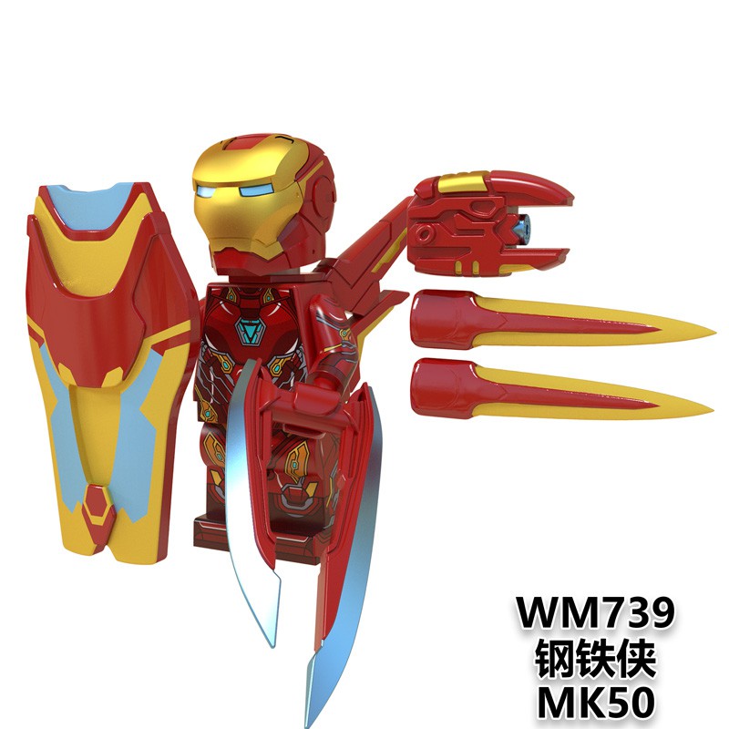 Đồ chơi mô hình lắp ghép Iron Man MK30 MK36 MK50 WM6065