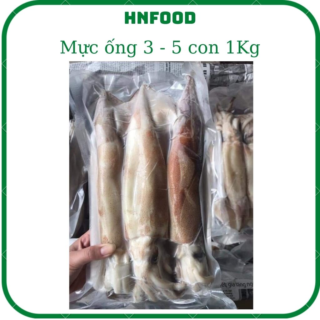 Mực ống tươi Size 3-5 con 1Kg