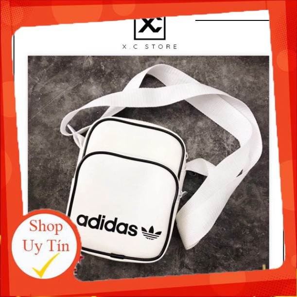 [RẺ NHẤT SHOPEE] Túi đeo chéo adidas nam nữ, chất da mềm dữ fom cực tốt, túi thể thao chống nước