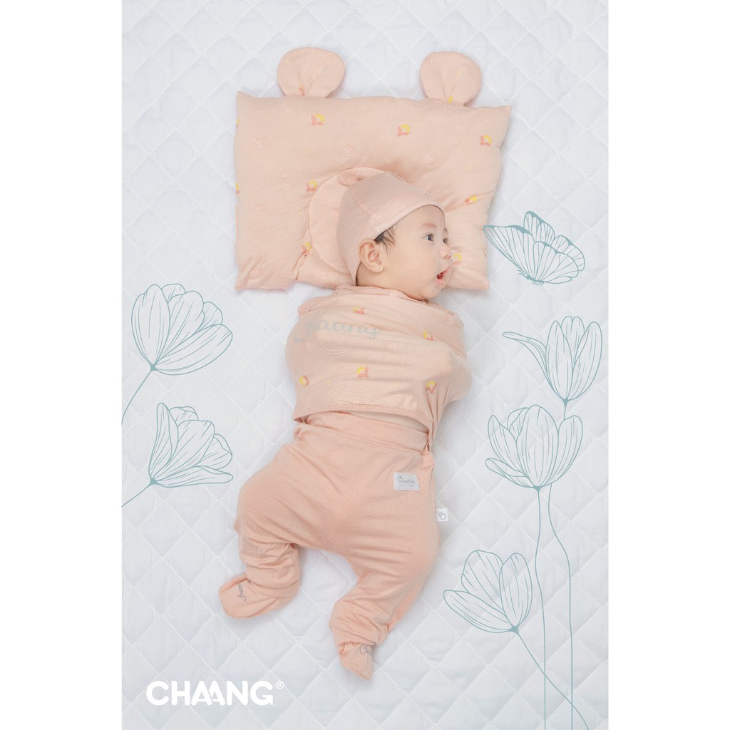 Set quần cho bé sơ sinh Lake hồng CHAANG