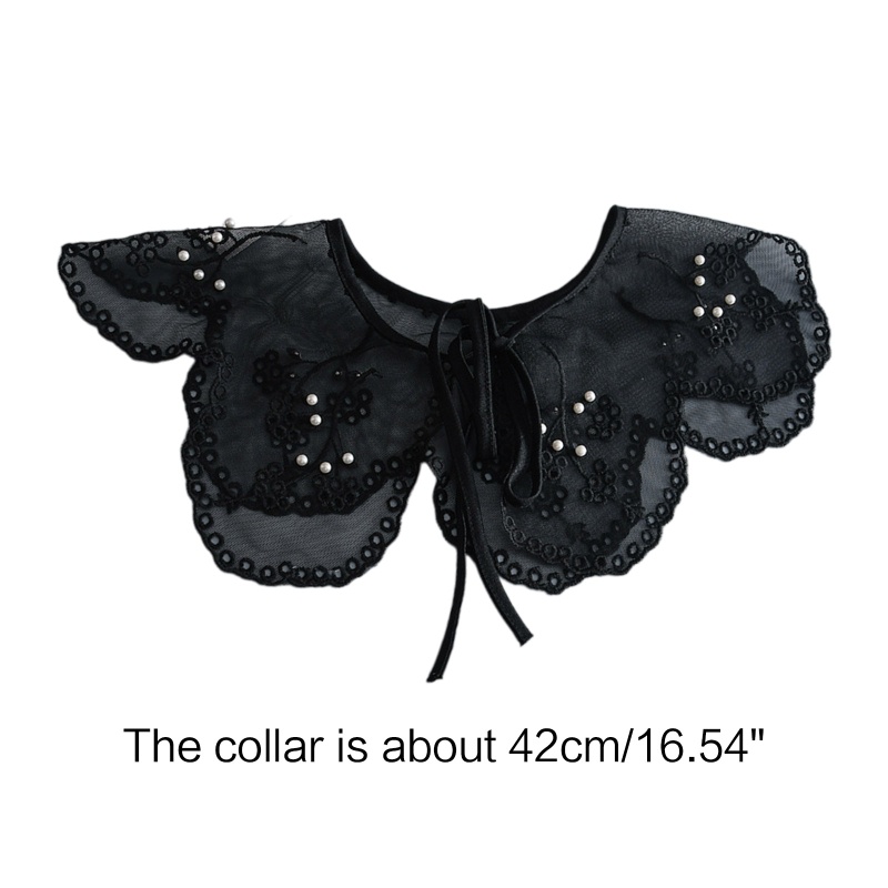 Khăn Choàng Lưới Đính Hạt Ngọc Trai Xuyên Thấu Thiết Kế Tinh Tế Thời Trang Cho Nữ