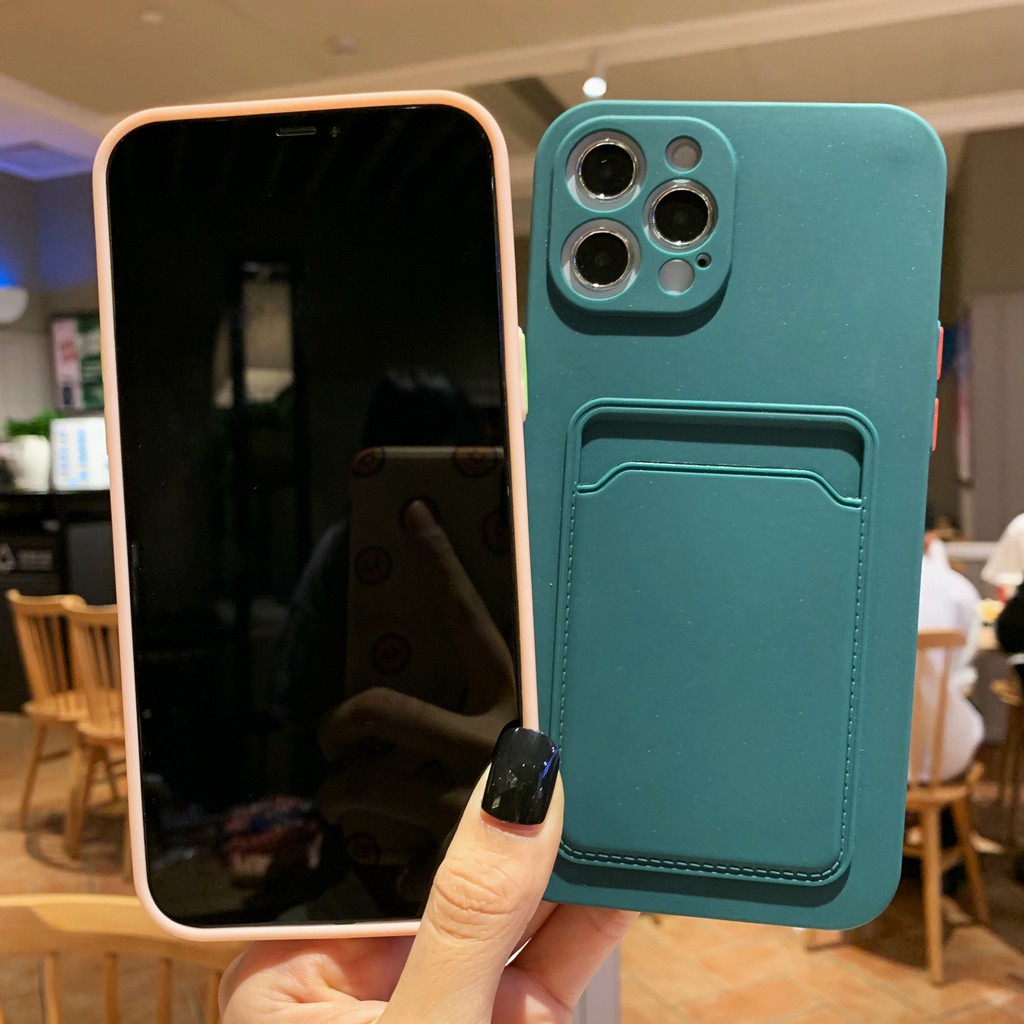 Ốp điện thoại mềm màu trơn đơn giản thích hợp cho Iphone 12 pro max 11 pro max xs max xr x 7 8 plus