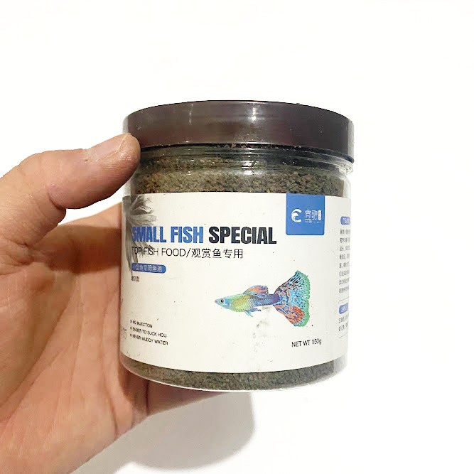 Cám Cá Cao Cấp Thức ăn cho cá ăn guppy beta bảy màu kích màu cho cá - giàu chất dinh dưỡng 150Gram