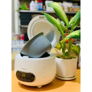 Nồi Cơm Điện Mini Kỹ Thuật Số 0,8 lít Lock&Lock EJR326WHT (hàng chính hãng)