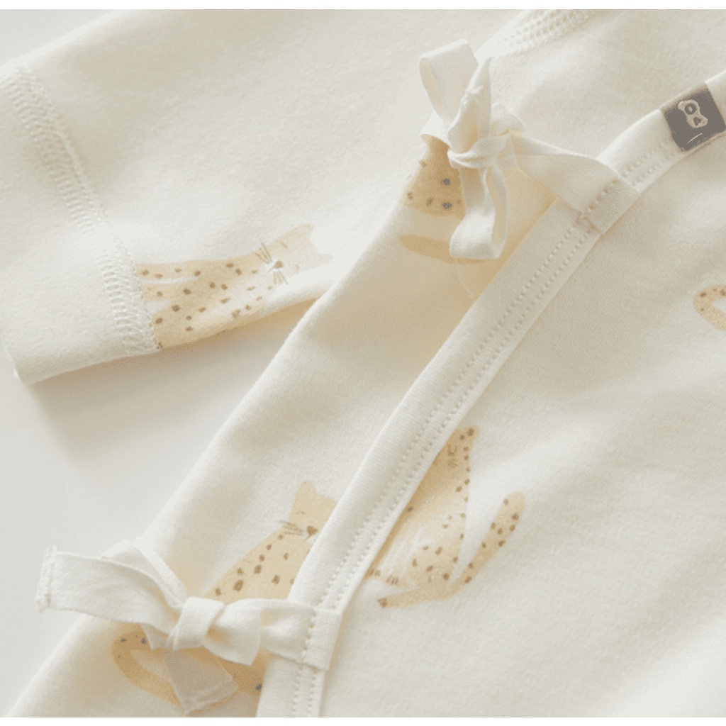 Bodysuit CAO CẤP Cho Bé 100% Cotton Hoạ Tiết Con Báo