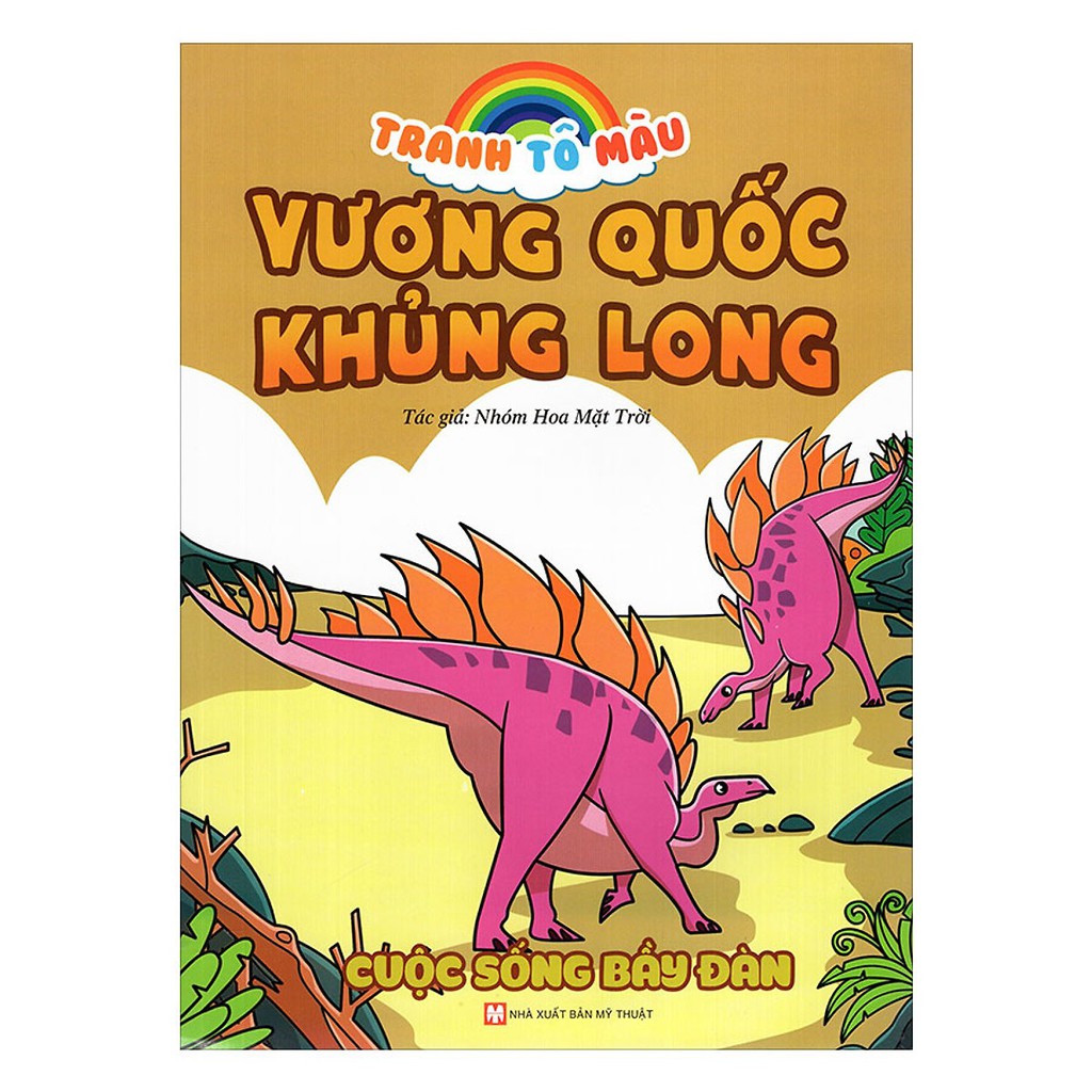 Sách - Tranh Tô Màu Vương Quốc Khủng Long - Cuộc Sống Bầy Đàn | BigBuy360 - bigbuy360.vn