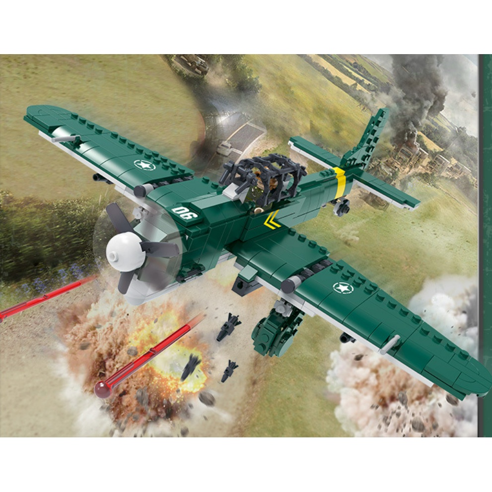 Bộ 502 Mô Hình Lắp Ráp Máy Bay Chiến Đấu MOC WW2 Junkers JU-87 Bomber Stuka Lego