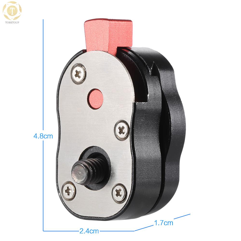 Shipped within 12 hours】 Mini Quick Release Plate for LCD Monitor Friction Aticulating Arm LED light Camera Camcorder Rig Quick Release Plate [TO]