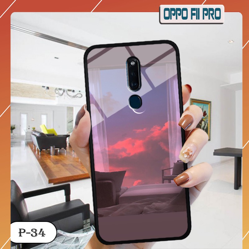 Ốp lưng kính OPPO F11 Pro- hình 3D