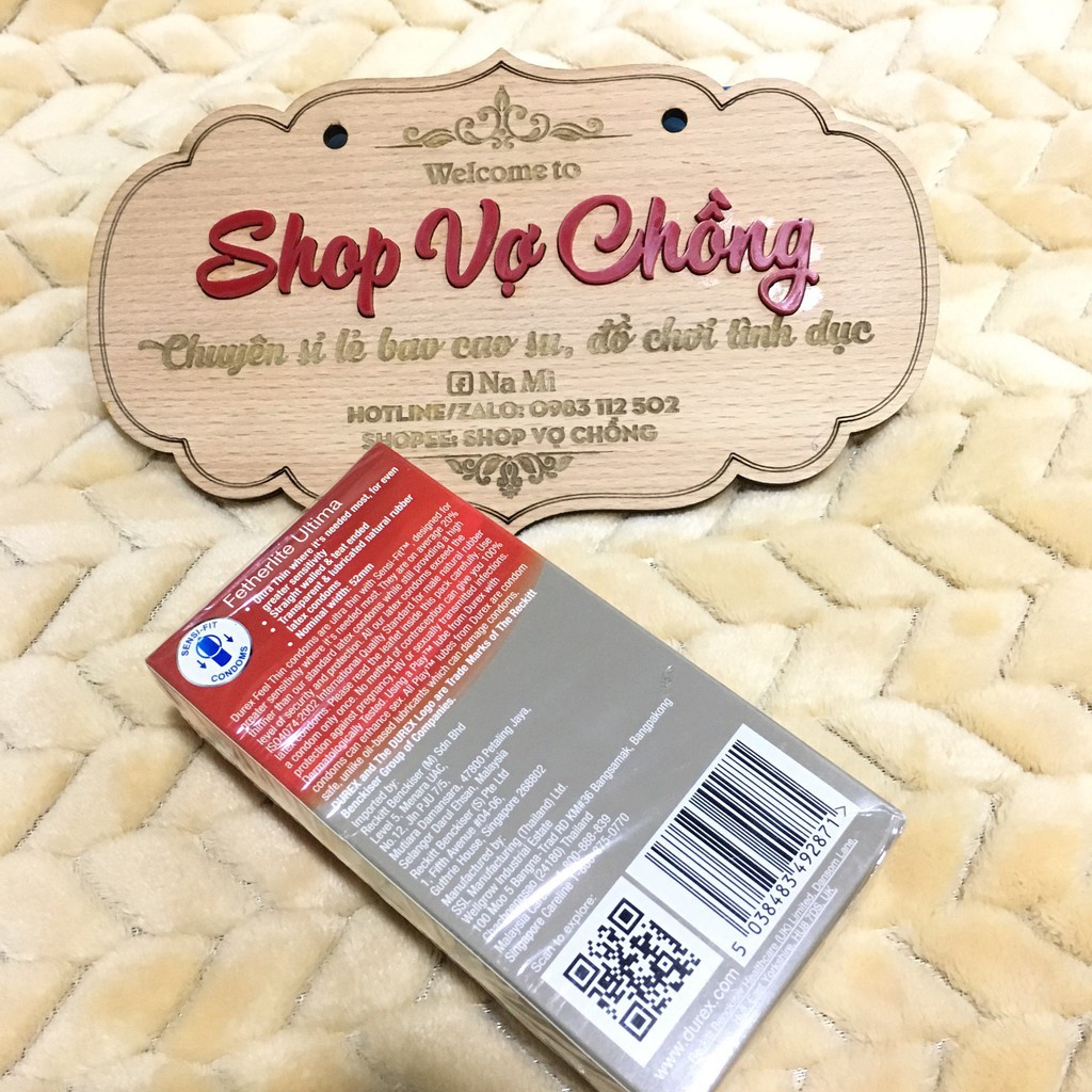 Bao cao suFreeshipDurex Fetherlite Untima 12 pcs - Cam kết chính hãng