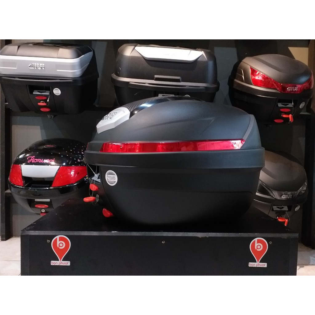 Thùng Sau Givi B270N - Thùng Givi Chính Hãng 27L Gắn Sau Xe Máy - Bạn Phượt
