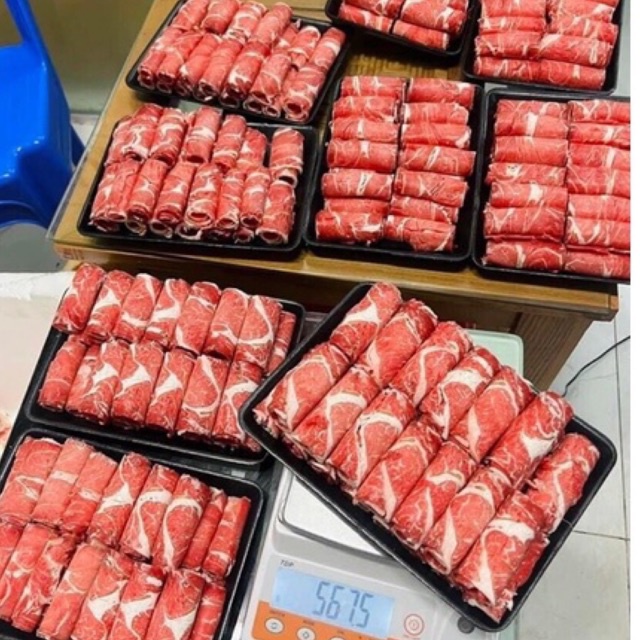 (CỰC RẺ) ba chỉ bò Mỹ thơm ngon khay 500gr
