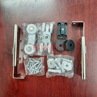 HCM-Bánh xe treo cửa lùa, bộ bánh xe trượt lùa cửa kính