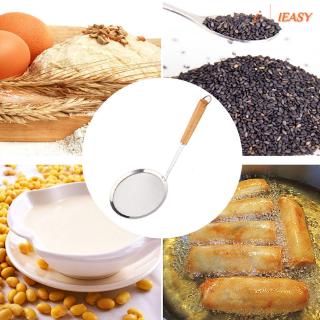 Ray lọc thức ăn inox cán gỗ