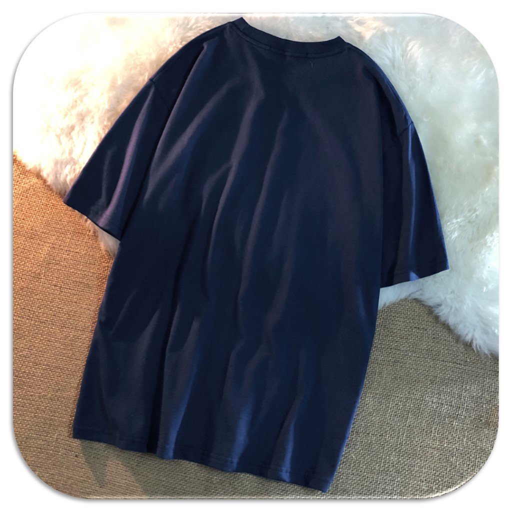 Áo Thun Nam Familylove - Mẫu Áo Thun Nam Tay Lỡ Vũ Trụ Naomhetu Chất Cotton 100% Cao Cấp Màu Xanh Navy