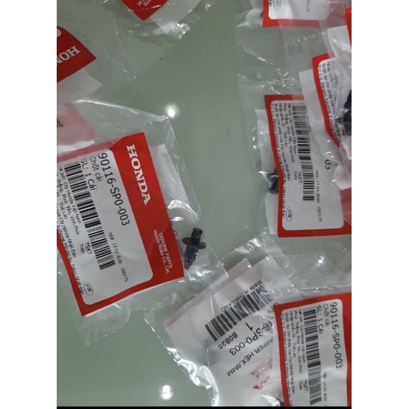 Chốt Cài Vít Nhựa Bấm 6mm Chính Hãng Honda