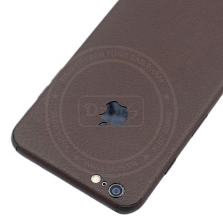 Miếng dán da dán full viền cho iphone 6/6s Plus, làm từ da thật cao cấp - Davis