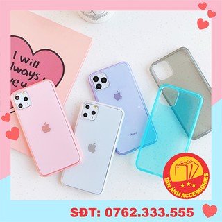 Ốp lưng iphone Pastel Trong Suốt 5/5s/6/6plus/6s/6s plus/6/7/7plus/8/8plus/x/xs/xs max/11/11 pro/11 promax