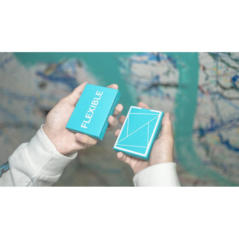Bộ bài USA CAO CẤP CHÍNH HÃNG - FLEXIBLE 2.0 GRADIENTS BLUE & ORANGE - 10TH ANNIVERSARY- Bài Mỹ - Bài ảo thuật