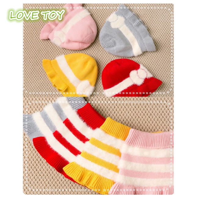 Set 2 Món Nón + Khăn Choàng Cổ Bằng Bông Cho Bé 8-28 Tháng Tuổi