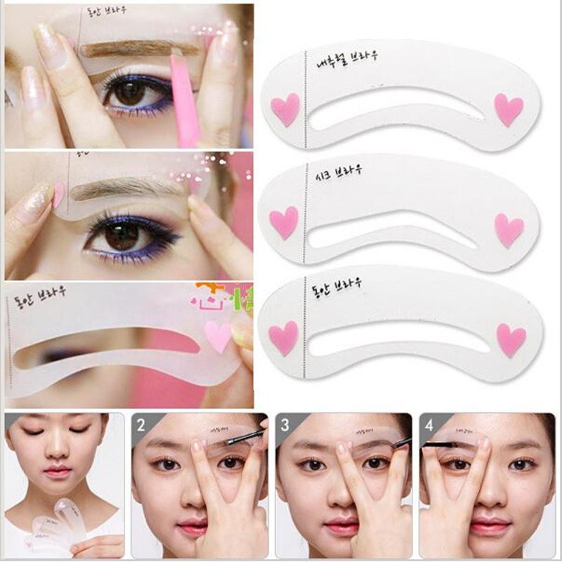 Khuôn kẻ Lông mày Mini Brow Class 3 Khuôn chuẩn đẹp Khuôn kẻ chân mày Xuka mã MBC3