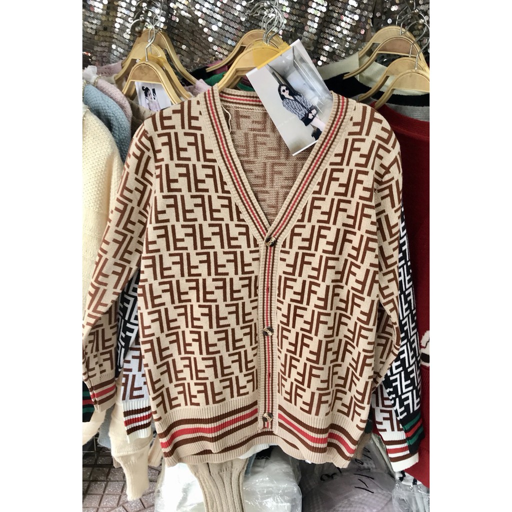 May Shop - Áo Cardigan Chất Len Phong Cách Hàn Quốc Hoạ Tiết Siêu Xinh
