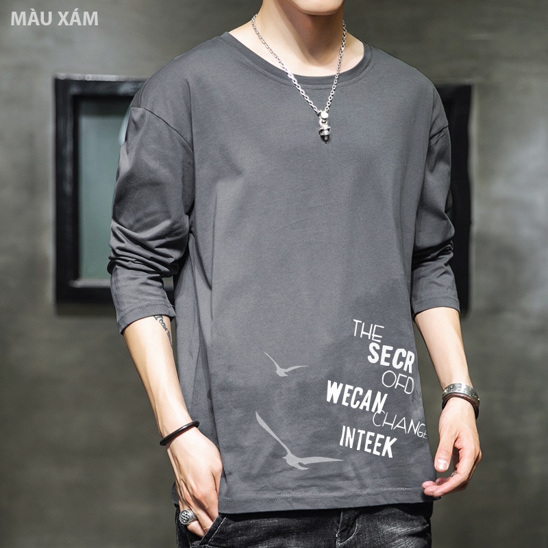 Áo thun nam dài tay TFUN mã TT56-W, áo thu đông nam vải thun co giãn mềm mịn mang phong cách Hàn Quốc cao cấp