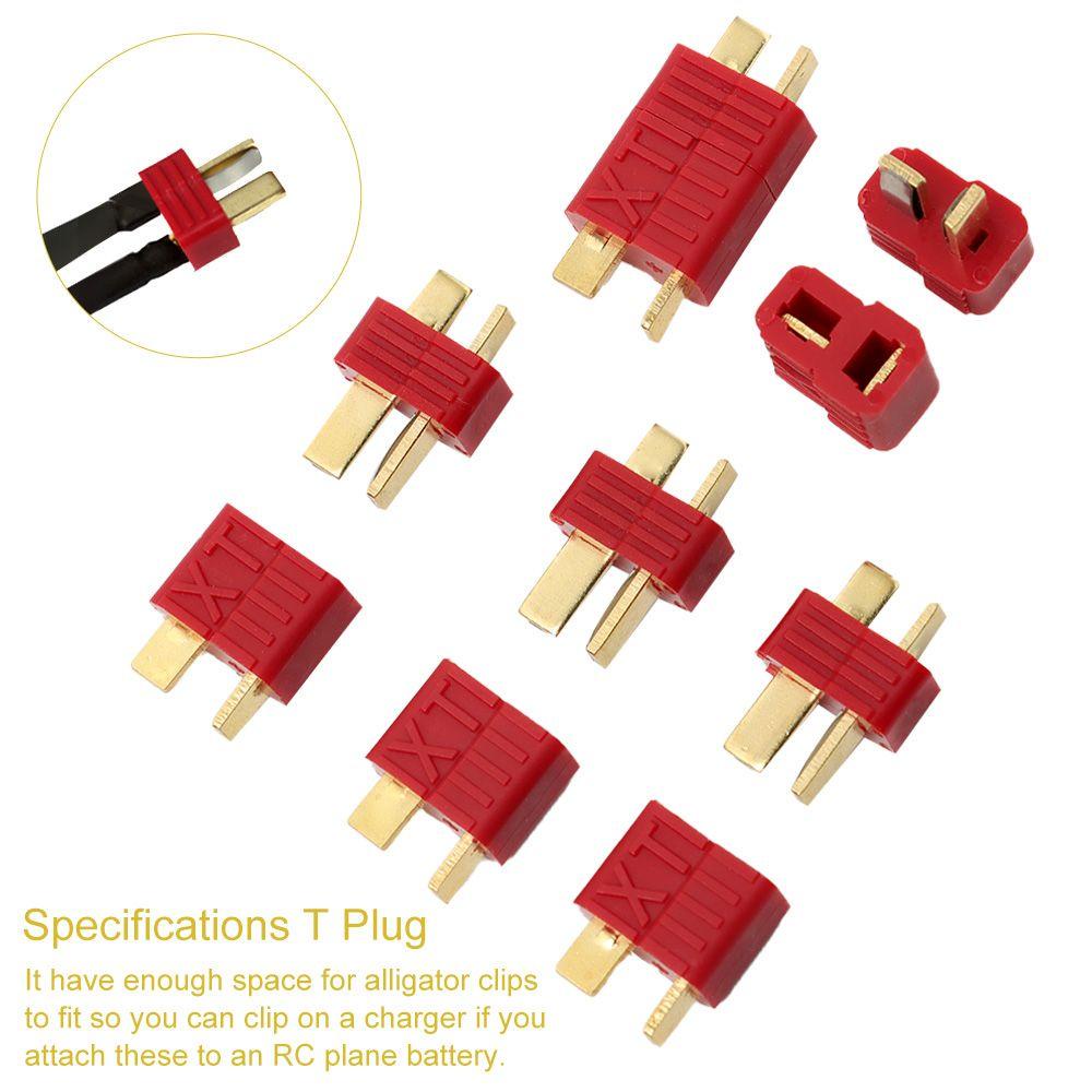 Set 5 / 10 Dây Điện Chữ T Cắm Pin Lipo Chống Trượt
