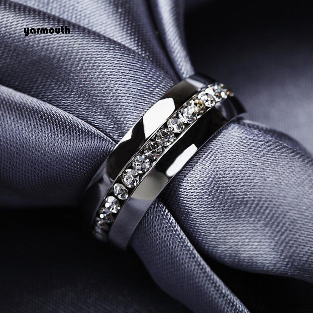 Nhẫn Cặp Bằng Thép Titan Không Gỉ Thời Trang