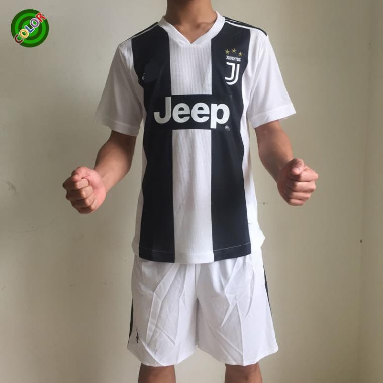 QUẦN ÁO BÓNG ĐÁ THỂ THAO JUVE TRẮNG ĐEN 2018 2019 MỚI ĐẸP RẺ  ྇