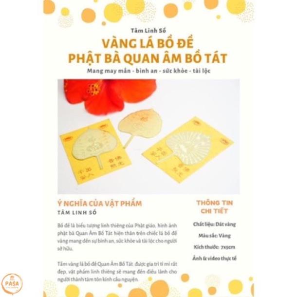 Lá Bồ Đề Mạ Vàng MẪU MỚI Lá Bồ Đề Dát Vàng 24k Hàng Chất