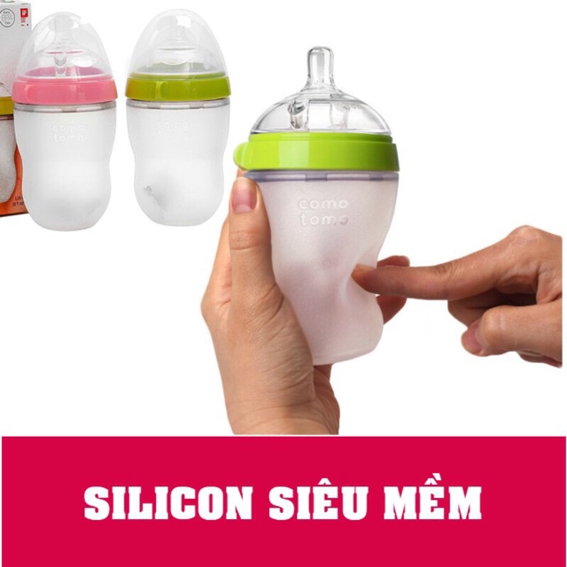 Bình sữa silicon siêu mềm