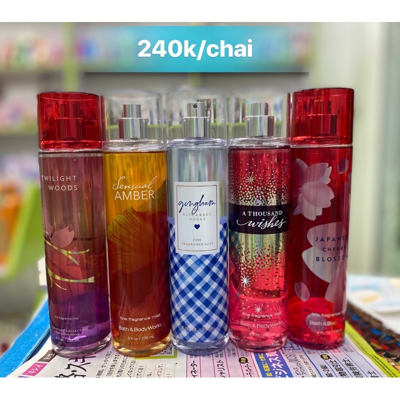 Nước hoa dưỡng da toàn thân-Body mist Bathandbodyworks | BigBuy360 - bigbuy360.vn