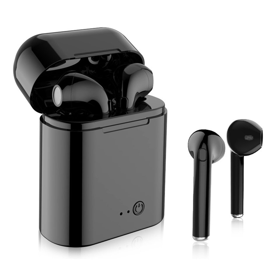 Tai Nghe Không Dây kết nối Bluetooth Sẵn i7 (đen)