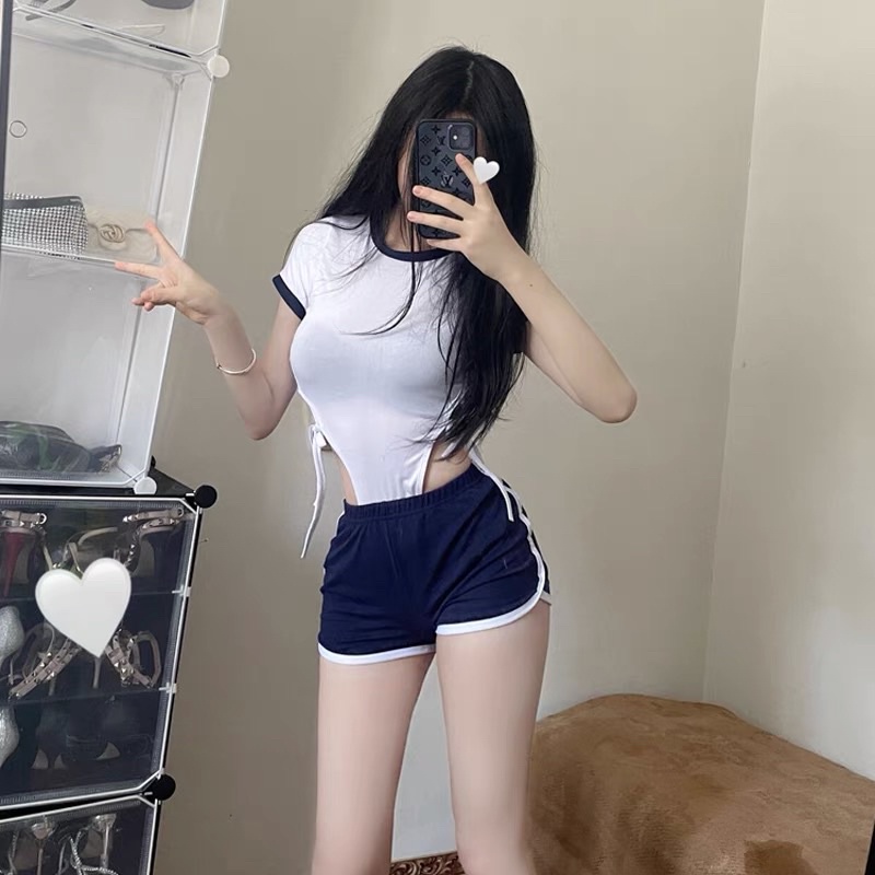 [Mã FAMARAL2 giảm 10K đơn 50K] Bodysuit trơn áo phông cá tính BDS20