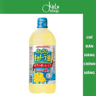 Dầu ăn hoa cải Ajinomoto 1000g (nội địa Nhật)