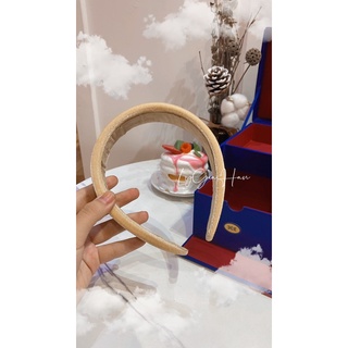 Bờm cài tóc trơn vải nhung