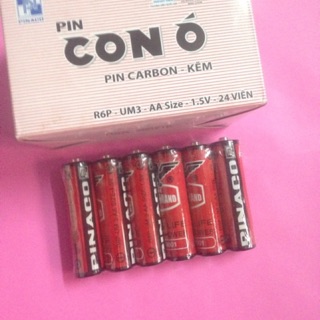 1 vỉ pin con ó AA (6 viên)