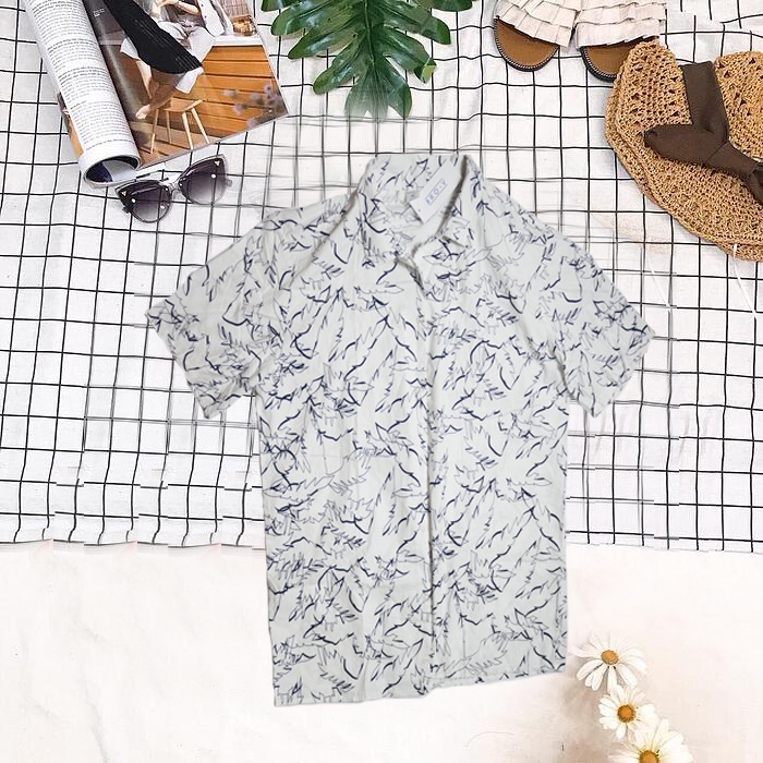 Áo sơ mi kẻ cổ vest cộc tay chất thô cotton siêu mát mặc công sở đi chơi cực đẹp sang trọng, lịch sự
