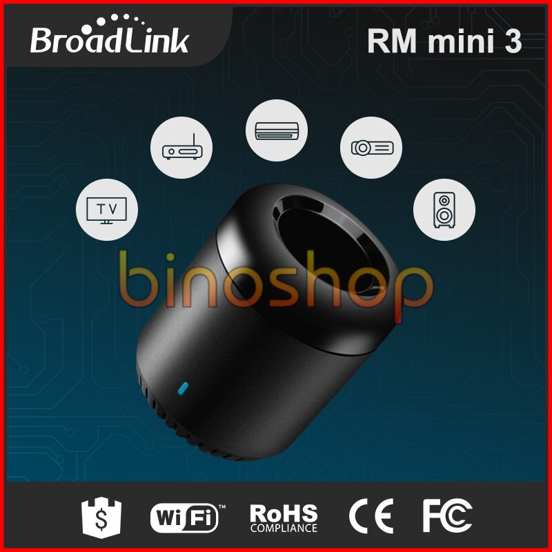 [Bản quốc tế] broadlink rm mini 3 - điều khiển hồng ngoại kết nối wifi (new 2019)