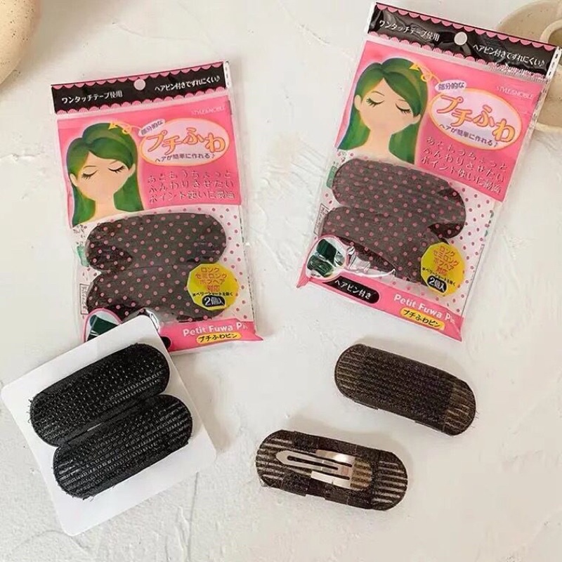 Set 2 Kẹp Độn Phồng Chân Tóc, Tạo Kiểu Bồng Bềnh Cho Nữ