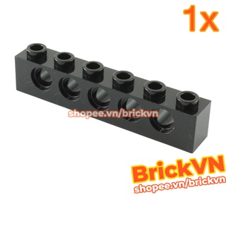 [1 Cái] LEGO Technic Gạch Dài 1x6 Với Lỗ Chốt / Lỗ Ghim, Màu Đen ID 389426 3894