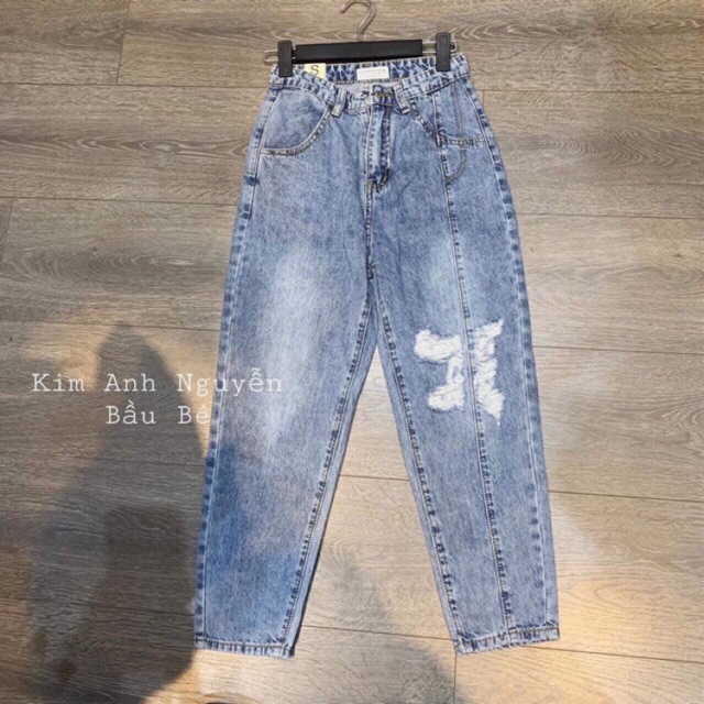 Quần bò 3 cúc co zãn &amp; rách quốc dânDAQUY20quần jeans co dãn chất xịn xò ảnh thật cuối