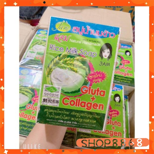 Xà phòng cám gạo Thái Lan Jam Rice Milk Soap ( lẻ 1 viên) - Shop8868