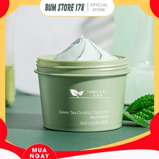 Mặt Nạ Đất Sét Trà Xanh MAIGOOLE Mát Lạnh Detox Thải Độc Cho Da Mụn ẩn, đầu đen, cám