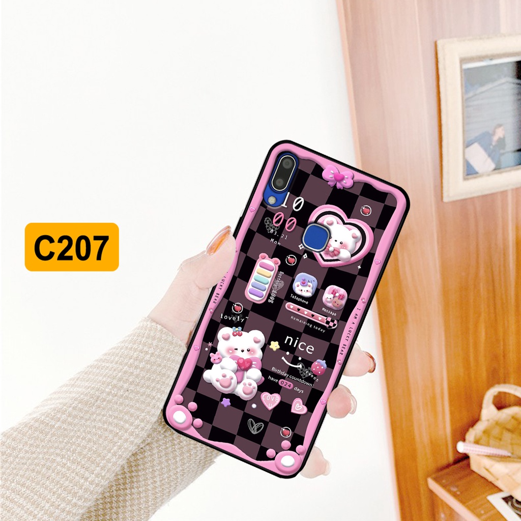 Ốp lưng Vivo Y91 / Y91c / Vivo Y93 / Vivo Y95 hình gấu, vũ trụ ngân hà chibi. ốp chống sốc bền đẹp