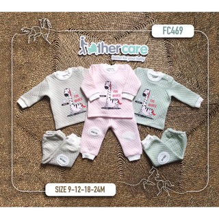 Bộ nỉ bông ngựa cài vai 9-24m
