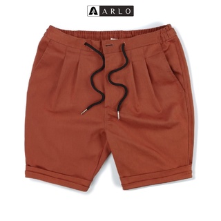 Quần Short Kaki ARETHA Xắn Gấu Chất Liệu Kaki Thun Cao Cấp Co Giãn Nhẹ Màu Cam Gạch - ARLO